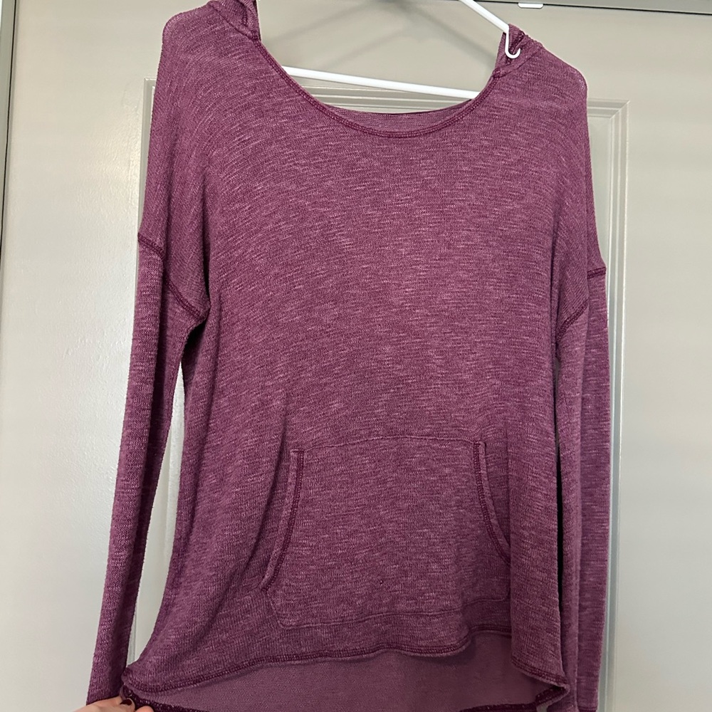 Aerie Women's Maroon Hoodie Sweatshirt